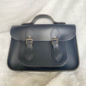 Dark blue Cambridge satchel